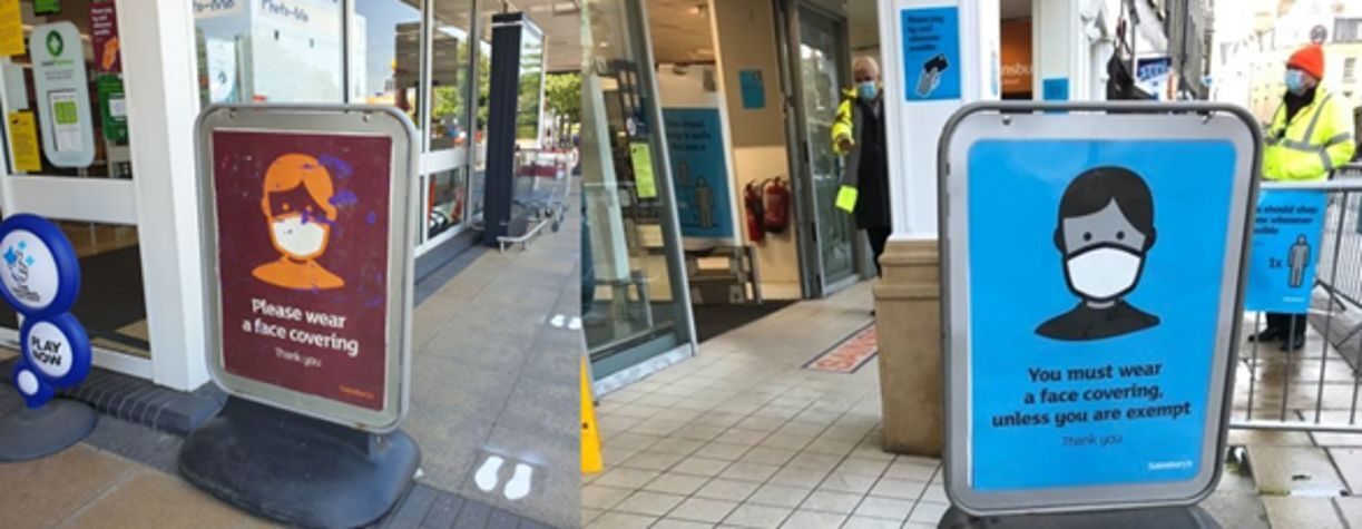 Banner blindness in action at Sainsbury's