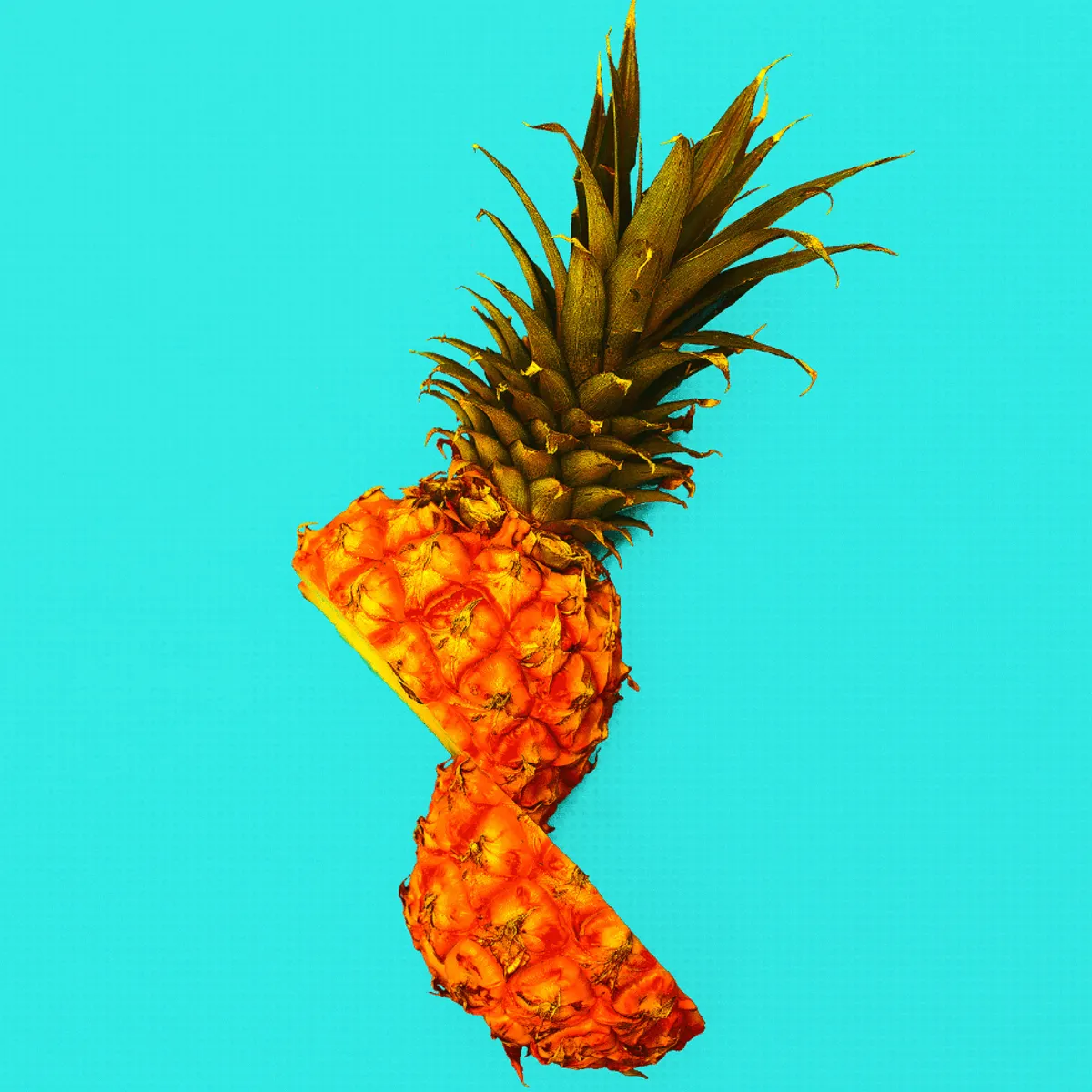 Split pineapple