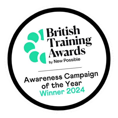 STICKER BRITISH TRAINING AWARD 24